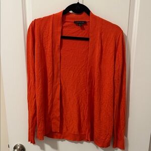 Ann Taylor Vibrant Orange Cardigan